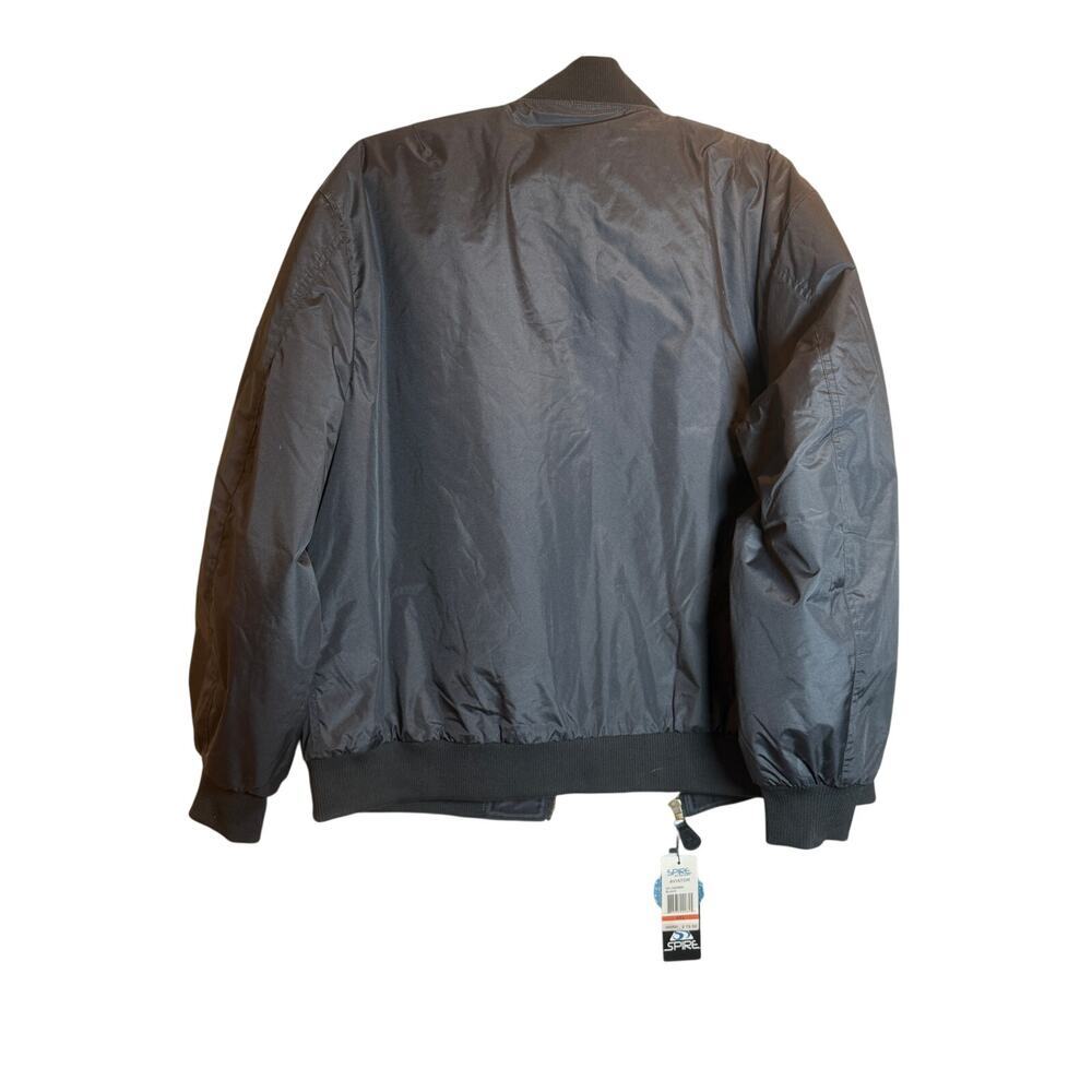 Spire Aviator Bomber Jacket Men’s 4XL Black Orange Lined NWT Big & Tall - Picture 3 of 3